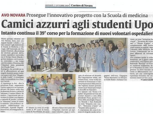 Un innovativo progetto dell’AVO Novara